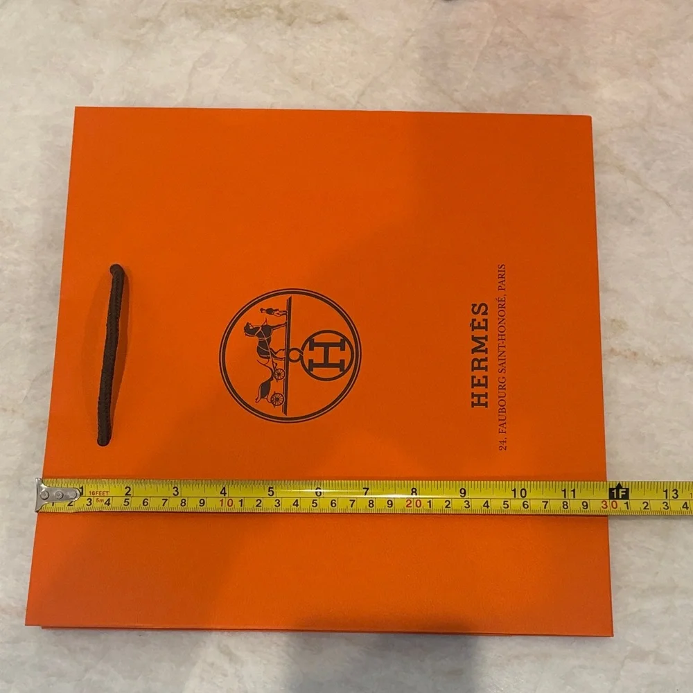 Authentic Hermès Birkin/Kelly Boutique Packaging Set – Box, Shopping Bag, Ribbon
